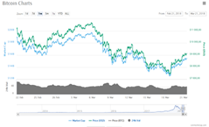 chutte du cours du bitcoin 2018